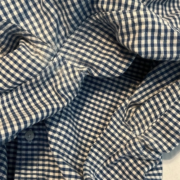 J. Crew Men's Blue Plaid Oxford Slim Fit Long Sleeve Button Down Size L - Picture 7 of 12